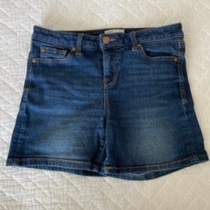 Girls size 14 shorts dark wash